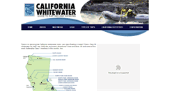 Desktop Screenshot of californiawhitewater.com