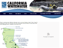 Tablet Screenshot of californiawhitewater.com